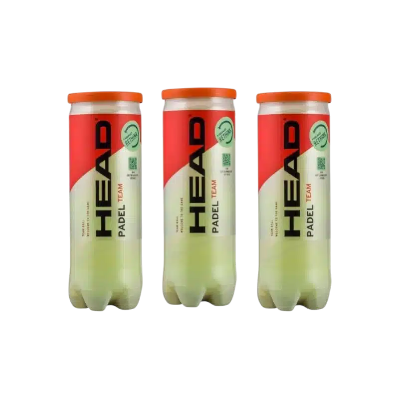 Lot de 3 tubes de balles Head Padel Team