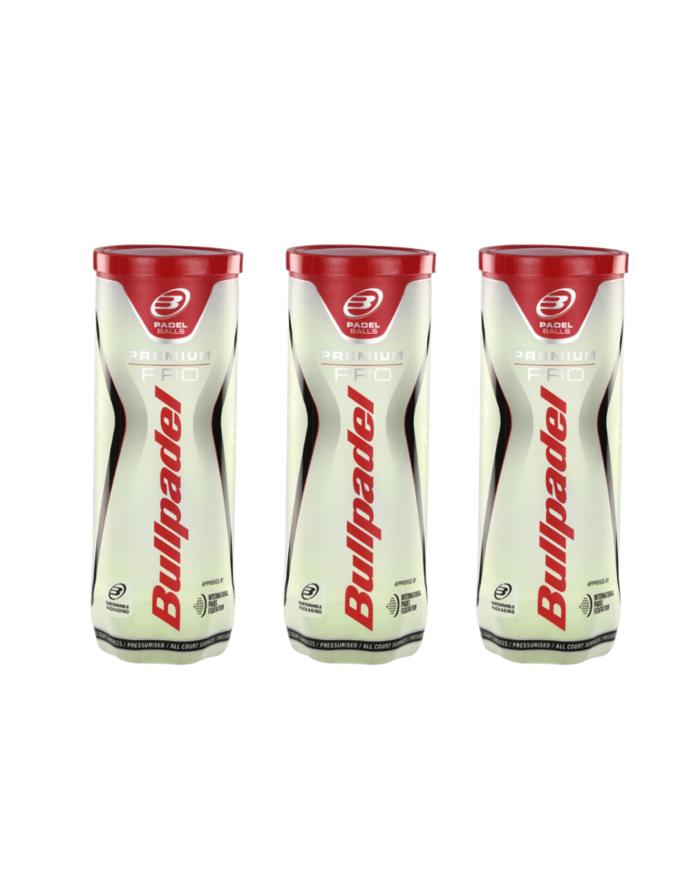 LOT DE 3 TUBES DE BALLES BULLPADEL PREMIUM PRO