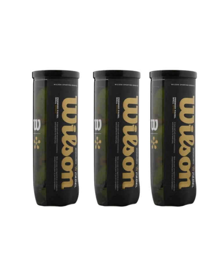 LOT DE 3 TUBES DE BALLES WILSON PREMIER PADEL SPEED 3