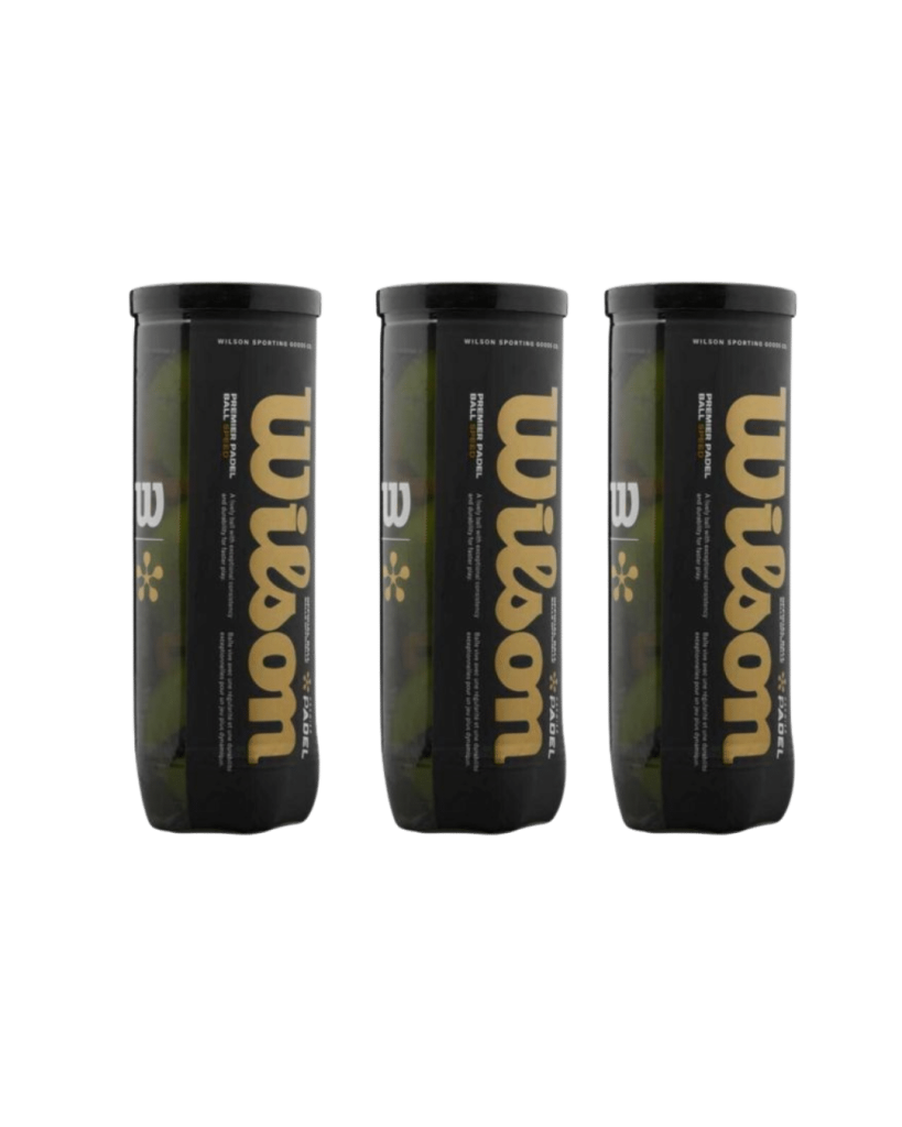 LOT DE 3 TUBES DE BALLES WILSON PREMIER PADEL SPEED 3