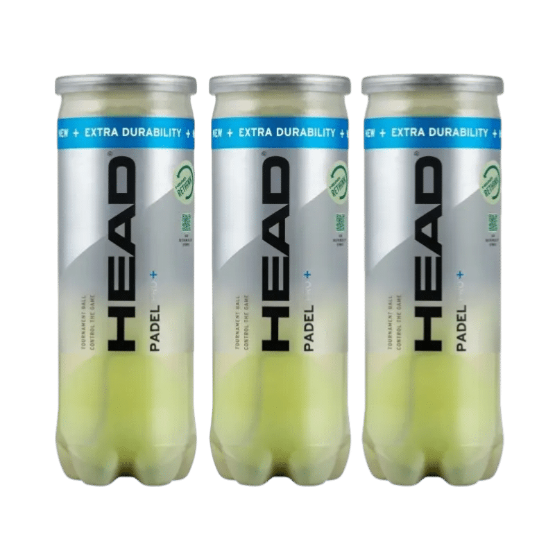 Lot de 3 tubes de balles Head Padel Pro +
